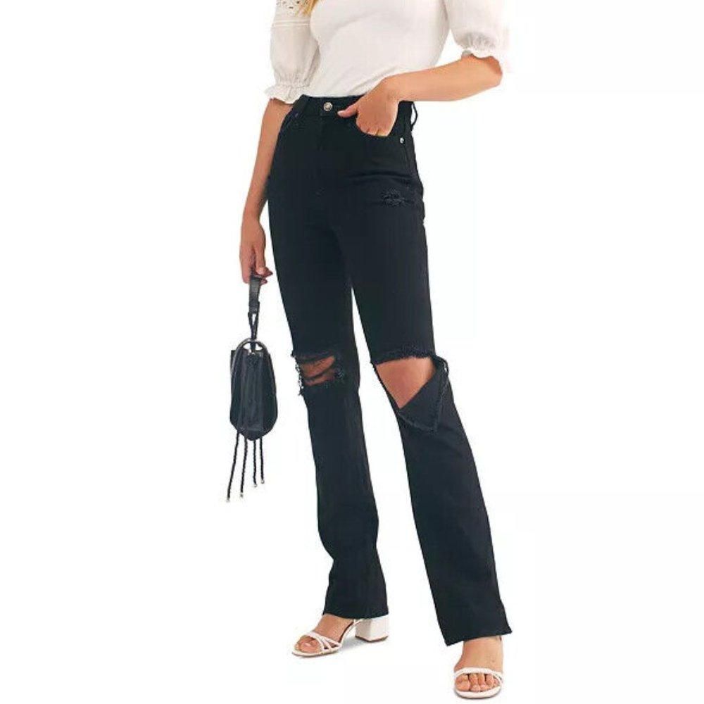 NWT We The Free My Own Lane Jeans Black 31 Free People Bootcut